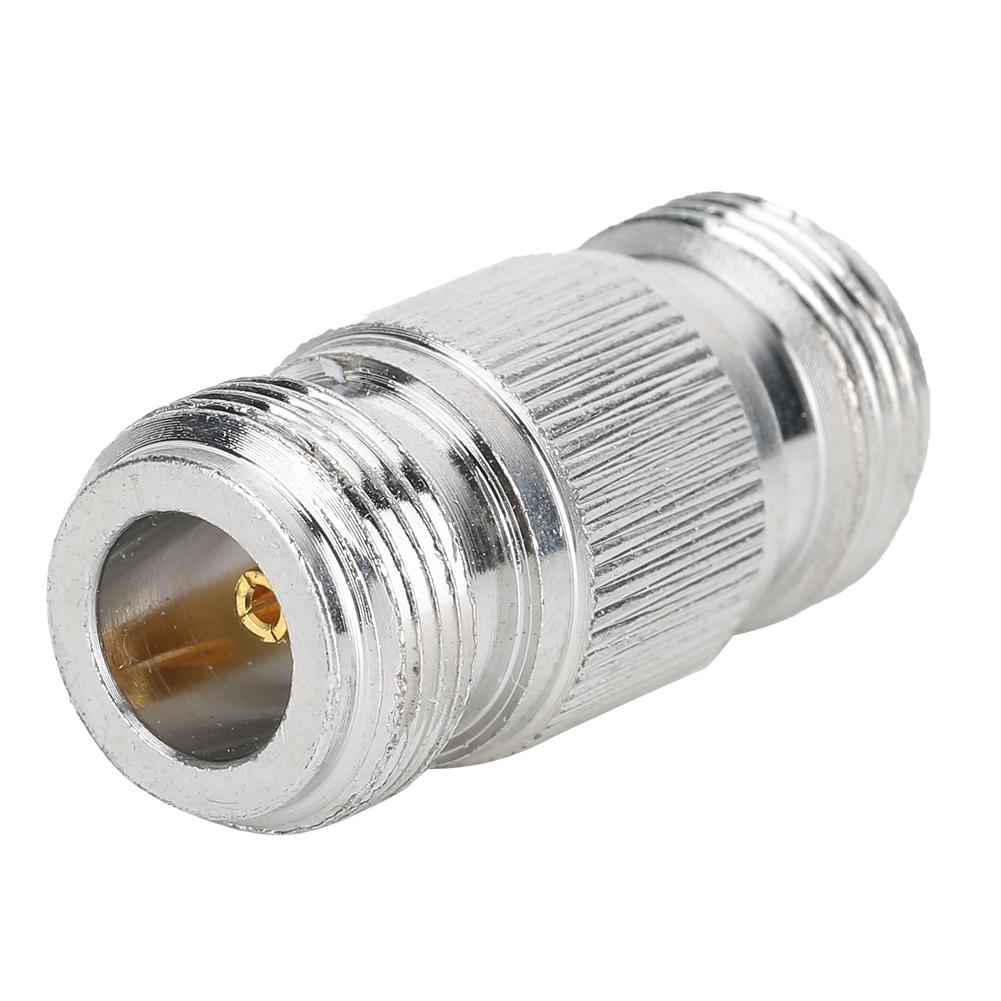 2PCS N Female Double Pass Connector for N Type Male Coaxial Cables Antennas Radio
