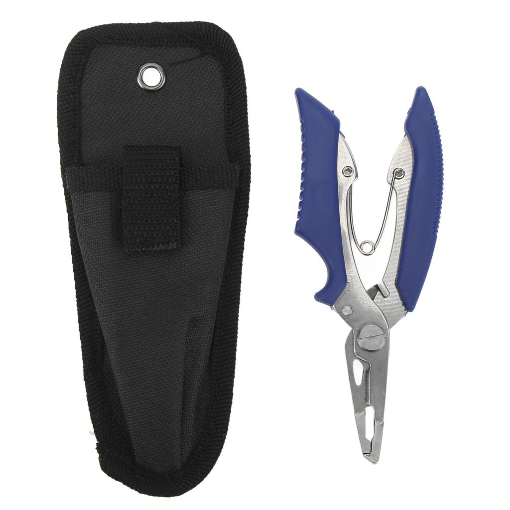 Stainless Steel Fishing Pliers Curved Mouth Lure Wire Cutter Multifunction Lure Pliers for Outdoor Fishing