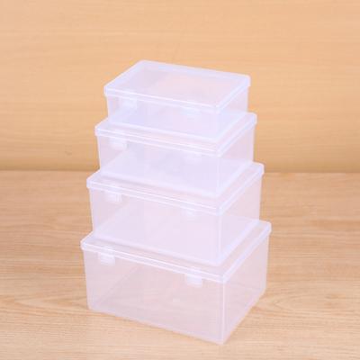 Transparent Clamshell Plastic Storage Box, Stackable Storage Box, Suitable For Office, Bathroom, Kitchen, Household Utility Box