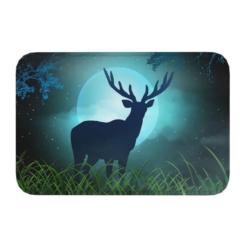 Custom Deer Doormat Mat Anti-Slip Kitchen Bath Living Room Rug Carpet 40*60cm