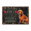 A House Is Not A Home Without A Dog Plaque, Vintage Metal Tin Signs, Bar, Cafe, Home Decor, Springer Spaniel, Wall Art Poster