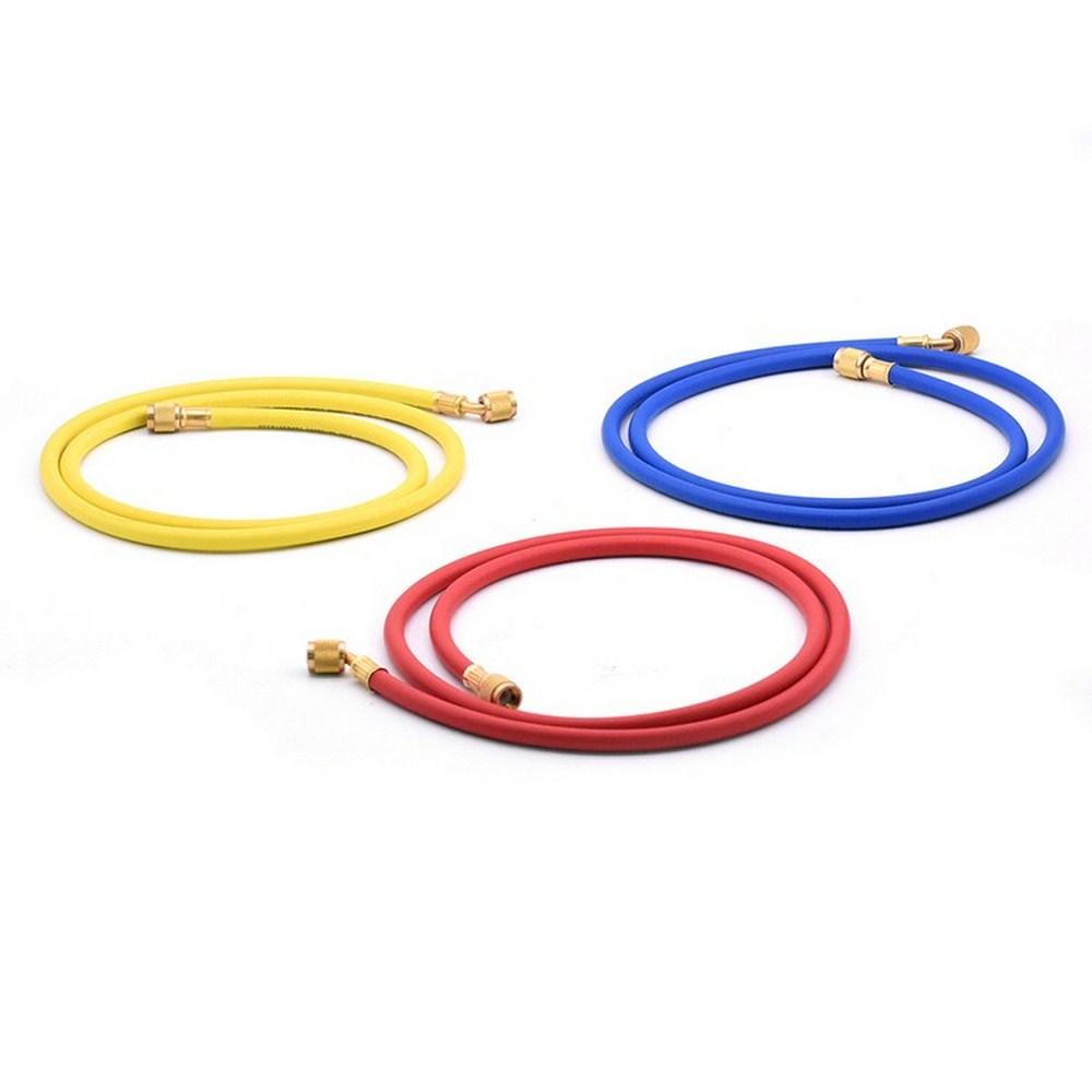 3pcs/set Refrigeration Charging Hoses for R410a R32 Air Conditioner Manifold Gauge Tube Tools Accessories 1M 1.5M 2M