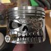 Carving Piston Skull Face Resin Figurine Art Ornaments Crafts Decoration for Festival New Year Birthday Festival Gift