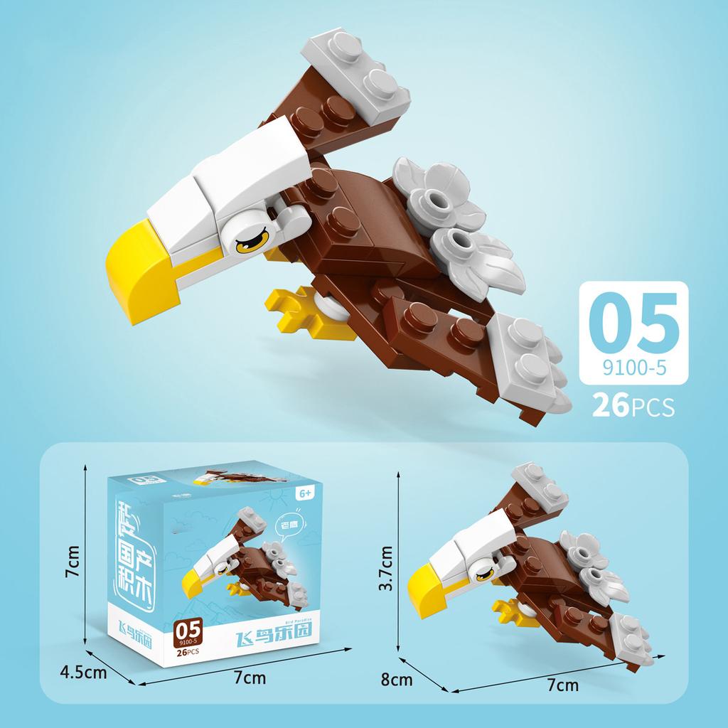 Sada figurek hmyzu a zvířat Mini stavebnice Hračka k sestavení 3D konstruktor Mikro kostičky Hračka pro děti Chlapce 9 až 12 let Dárek