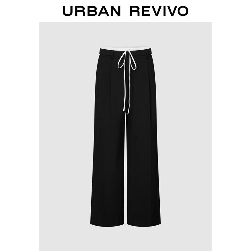 UR Women's Elastic Waist Sporty Wide-Leg Pants