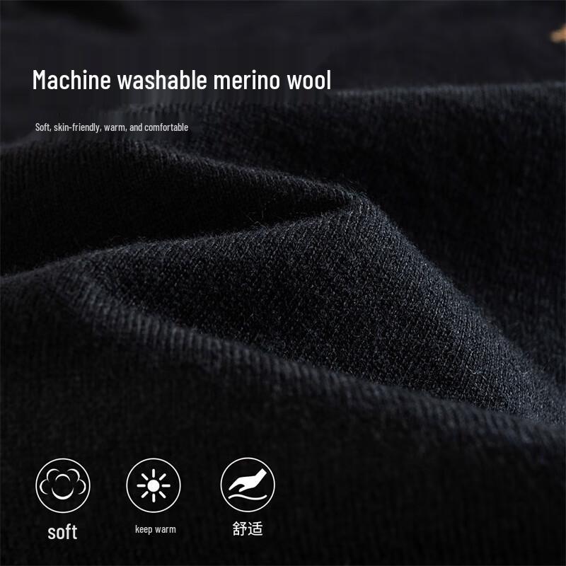 Men's Machine Washable Round Neck Knitted Sweater