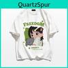 Casual 2024 Summer Oversized T Shirt Pure Cotton Short Sleeve Tshirts Women Harajuku Cartoon Anime Print Couple Y2k Tops Unisex Streetwear