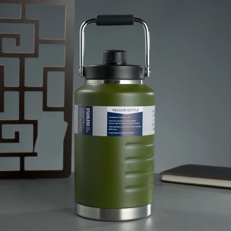 Large Capacity Insulated Water Bottle 316 Food Grade Stainless Steel Thermal Mug for Outdoor Running Cycling Sports