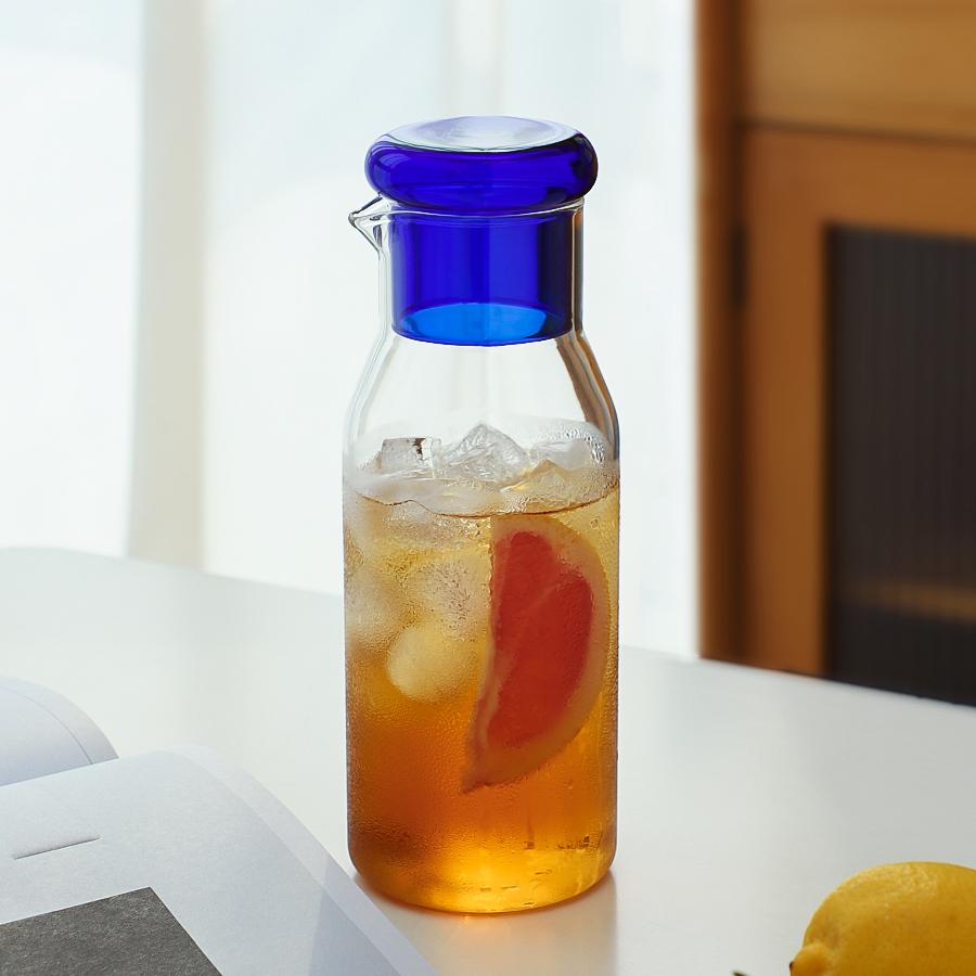 Minimalist Glass Water Bottle with Lid Home Use High Temperature Resistance Kitchen Drink Items Lemon Cold Water Kettle Jug Gift