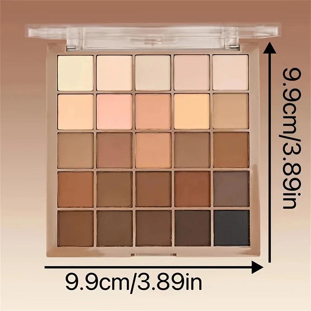 25 Oogschaduw Palet Natuurlijk Grijs Bruin Aardse Tint Koffie Chocolade Make-up Schaduwen voor Ogen Make-up Vrouwen Cosmetica