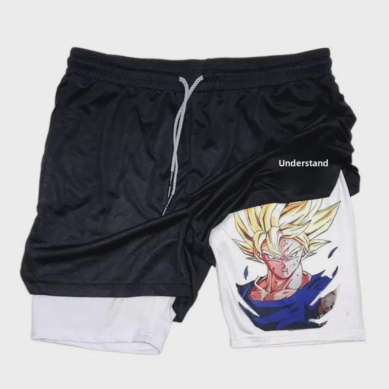 

Двошарові спортивні повсякденні шорти для дорослих із аніме-серіалу 2024 року M