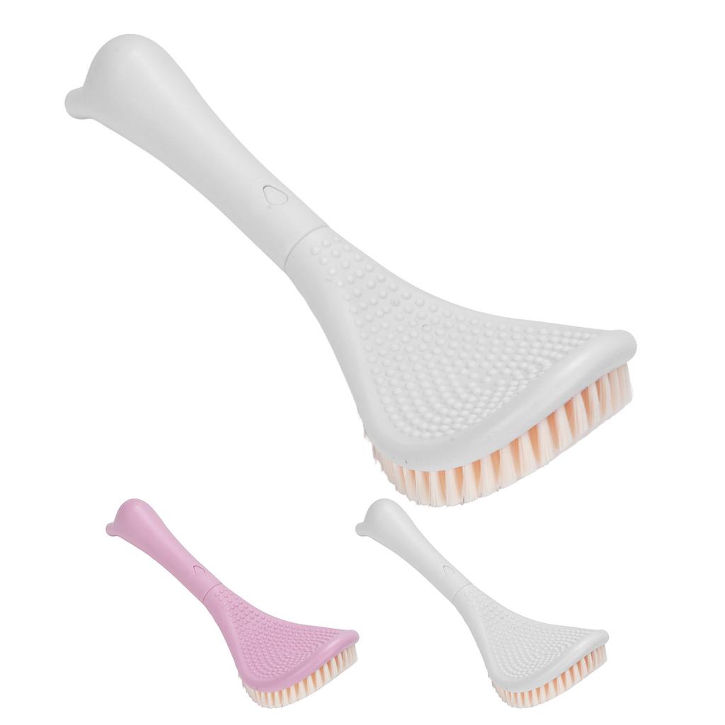 Foot Scrubber Brush for Shower Long Handle Curved Head 3 Lengths Multipurpose Foot Cleaning Brush