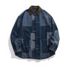 Spring and Autumn Men's New Loose Lar Retro Chinese Style Denim Jacket