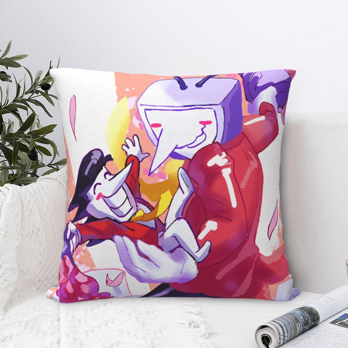 Fine Glasses Unisex Pillow Case Tenna Deltarune Game Its Tv Time Meme Soft Pillow Cover Fun Cushion Cover Pattern Pillowcases For Living Room Chair