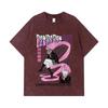 275 GSM Washed T-shirts 100% Cotton Dandadan V2 Aira Print Unisex Heavy Cotton T Shirt