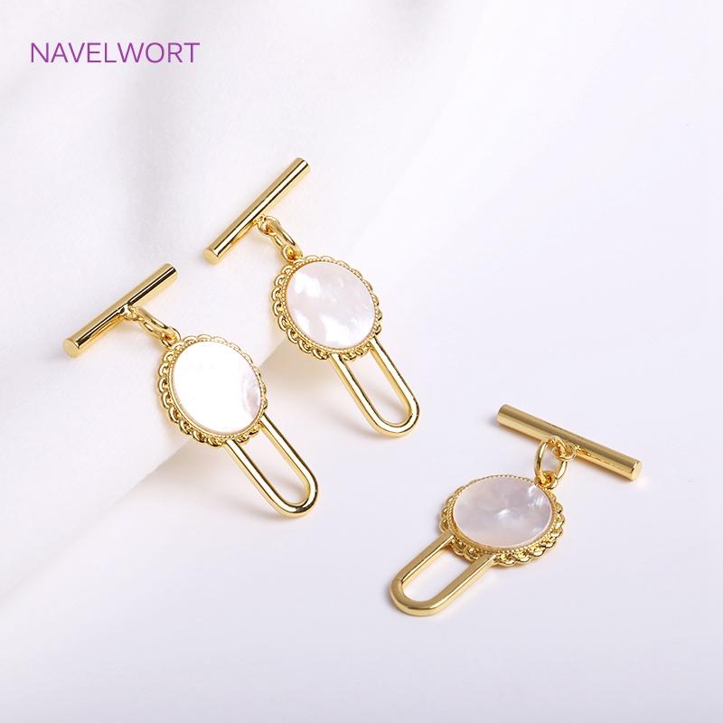 Trendy 18K Gold Plated OT Clasps Toggle Clasps Connector For Bracelet Necklace Making Supplies,DIY Jewelry Accessories Wholesale