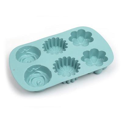 Silicone 6-Cavity Flower Mousse Cake Mold