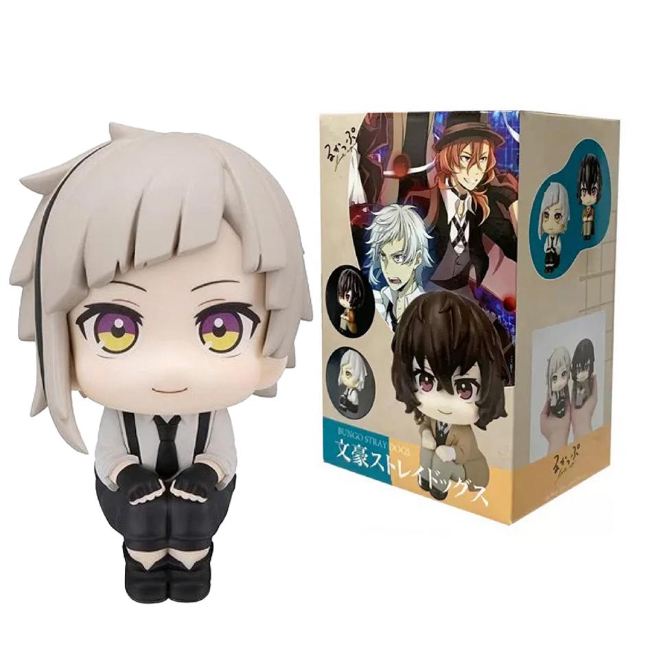 10cm Bungou Stray Dogs Anime Figure Look Up Nakajima Atsushi Action Version Dazai Osamu Figurine Collection Model Toys Q Poseable Articulated Scale