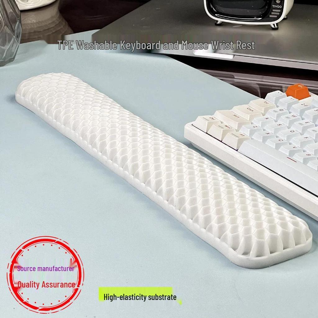 New Type Computer Keyboard & Mouse Pad with Soft, Non-Slip, Breathable Wrist Support