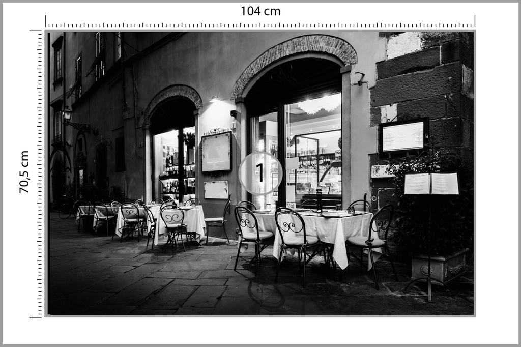 Photomural Italian Street Structural Vinyl 104x70.5