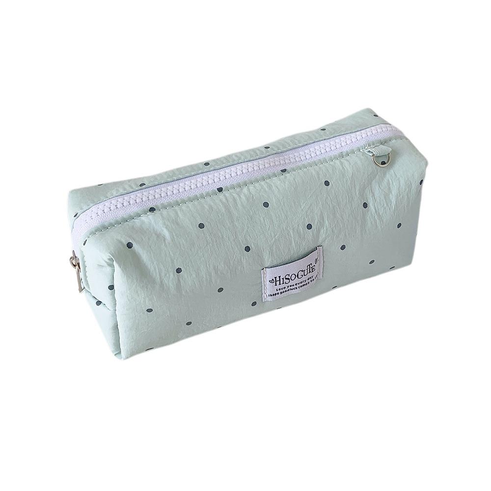 Large Capacity Y2k Dots Pencil Case Desktop Storage Cloth Stationery Bag  Office