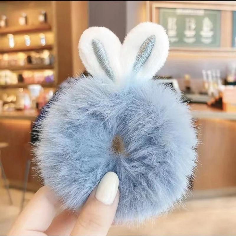 Cat Ears Plush Elastic Hair Bands Cute Hair Rope Ties Girls Barrettes Children Kawaii Headwear Headwear Kids Hair Accessorie