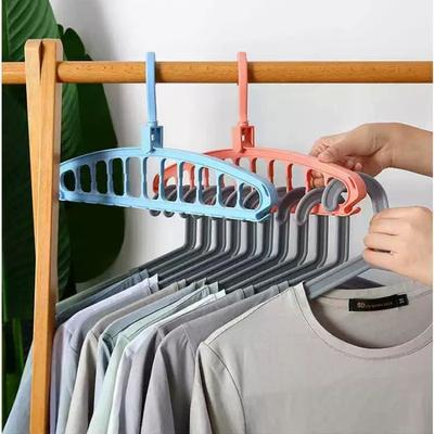 Magischer Kleiderbügel mit 11 Löchern, 360° drehbare Schrankhaken, verstellbarer Wäscheständer, platzsparendes Lagerregal, Home Organizer