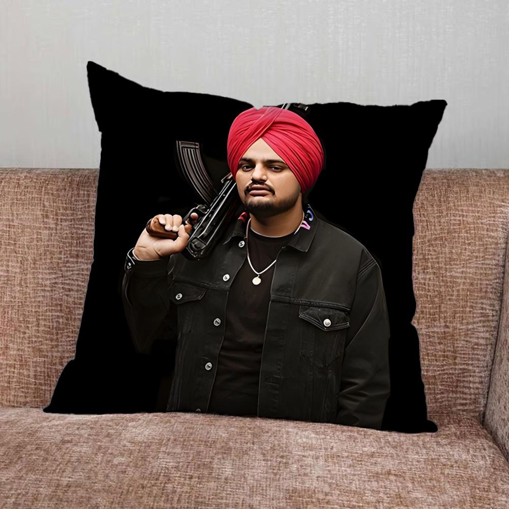 Sidhu Moose Wala Pillow Case For Home Bedroom Car Office Decoration Living Room Sofa Cushion Cover Suitable