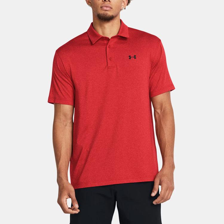 Under Armour Heather Polo Shirt Men's Red 1351131-600