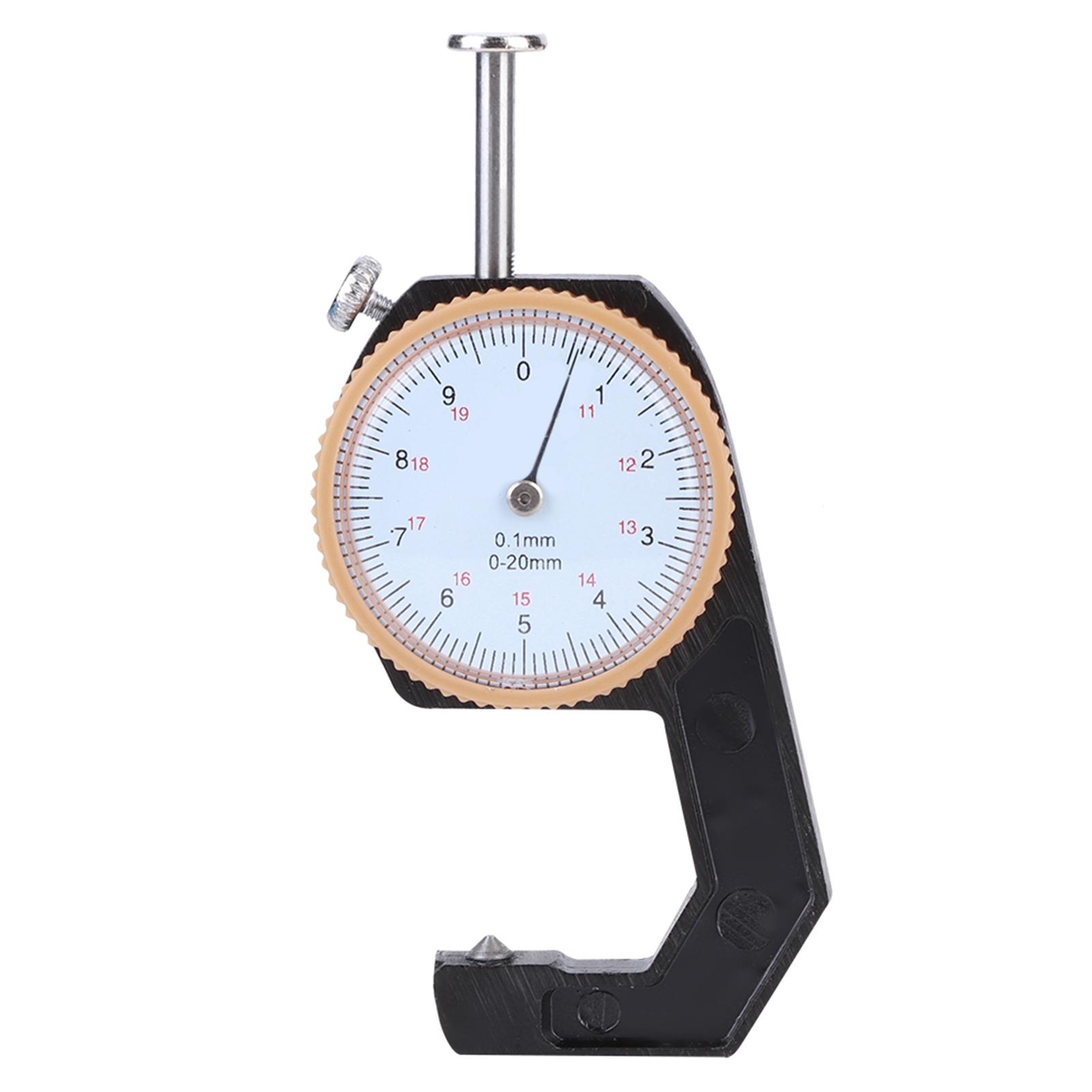 

Толщиномер с круглой шкалой, измерительный инструмент с плоской заостренной головкой, диапазон измерения 020 ммПлоская головка