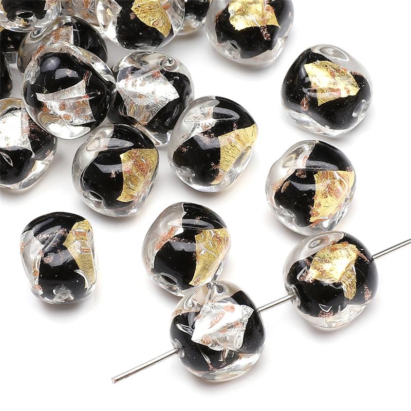 

Хрустальные стеклянные бусины, свободные прокладки, ретро, ​​бусины из золотой фольги для изготовления ювелирных изделий, браслет, ожерелье