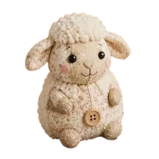 Yousheng DIY Patchwork Animal Kit, Hand Sewing Craft Set with Pre-Cut Fabric Stuffing Buttons Threads, Cute Plush Animal Craft Kit Gift for Craft C