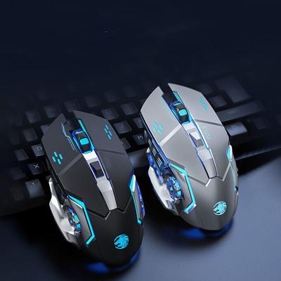 Επαναφορτιζόμενο Ασύρματο Ποντίκι Gaming Υπολογιστή Αθόρυβο Ποντίκι Bluetooth USB Μηχανικό E-Sports Οπίσθιος Φωτισμός Ποντίκι Gamer PC Για Υπολογιστή