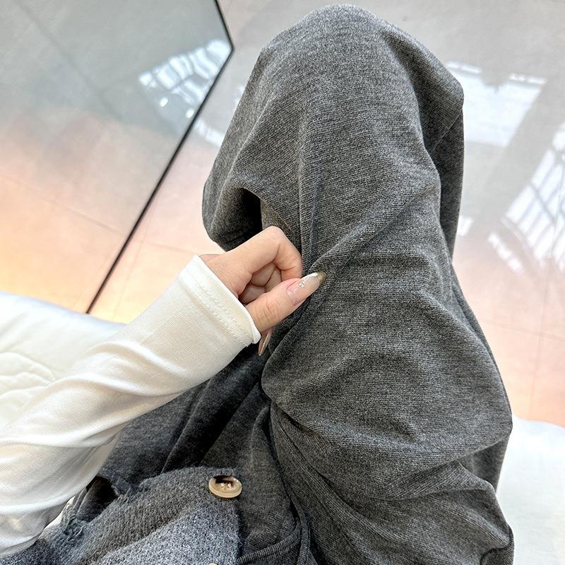 Glutinous Rice Wide-leg Pants Women's Spring and Autumn New Loose Straight Drape Lazy Sports Casual Mopping Long Pants