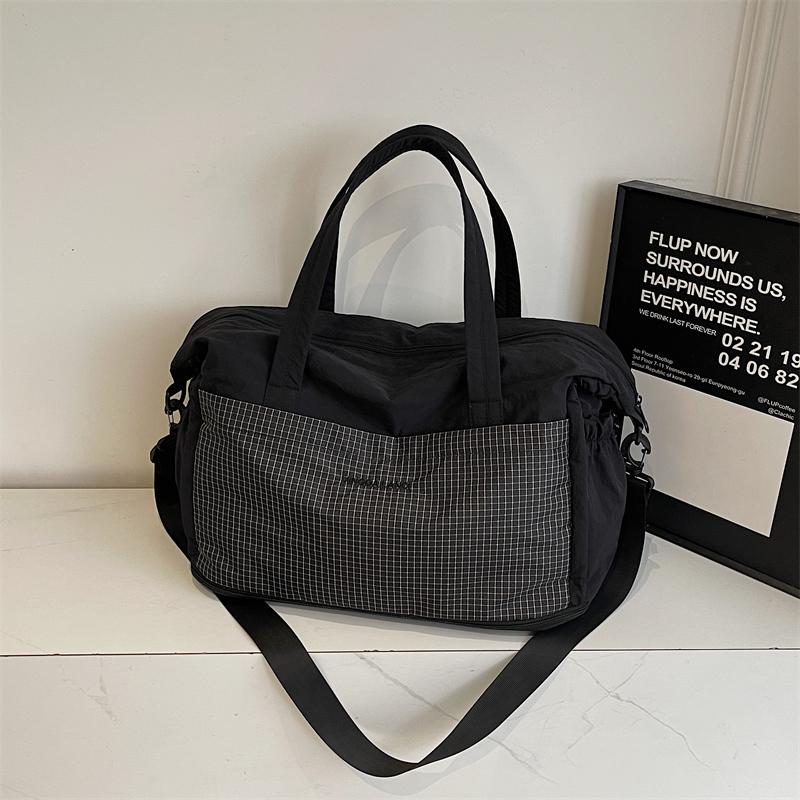 Large Capacity Short Distance Travel Bag Women's Lightweight Sports Fitness Bag Storage Luggage Bag