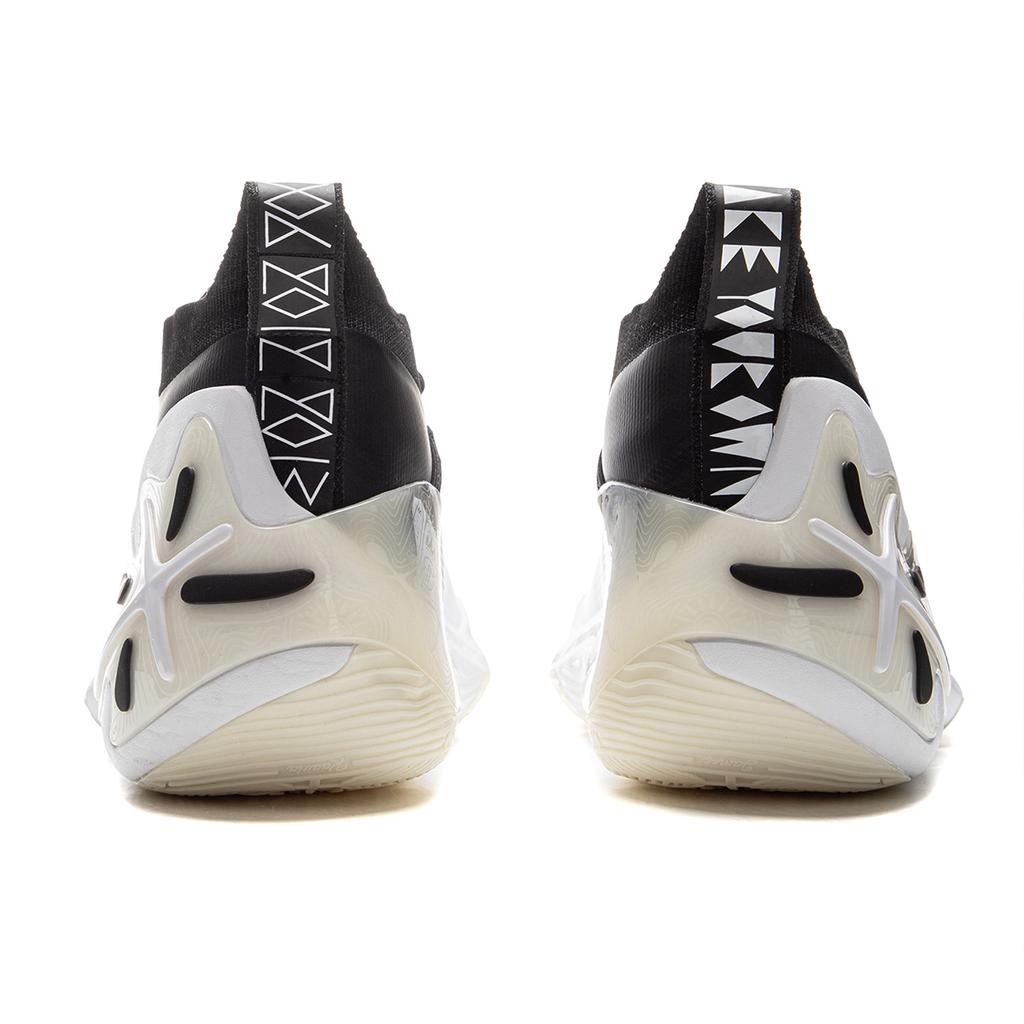 Li Ning WOW11 Amortiguación Antideslizante Resistente a la Abrasión Ligeras Rebote Caña Media Zapatillas de Baloncesto para Hombre ABAU049-4