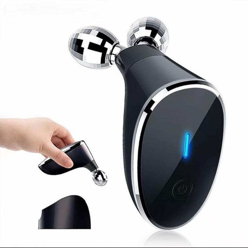 High-Frequency EMS Face Massager: Dual Ball Microcurrent Lifting Device