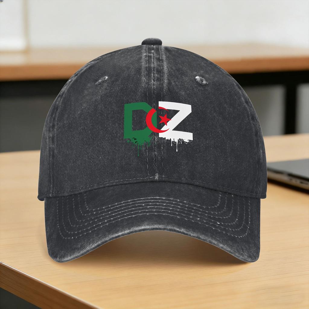 Flag Of Algeria Sun Baseball Cap Fashion Men Women Washed That Dropshipping Design Tennis Skate Baseball Caps Birthday Present