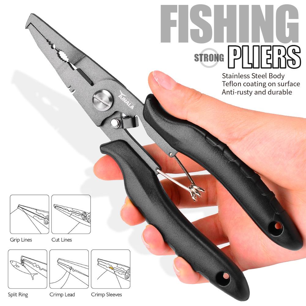 2024 Přenosné multifunkční rybářské kleště 19cm Odstraňovač háčků Nerezová ocel Rybářské náčiní Plovákový ovladač Rybářské potřeby
