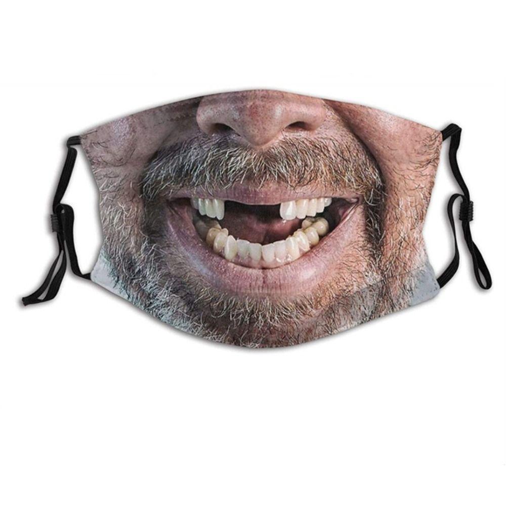 Personality Funny Printed Mask Facial Expression Party Cosplay Mask Winter Outdoor