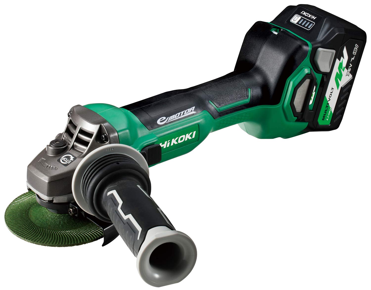 

HiKOKI Cordless Disc Grinder 36V Rechargeable Grinding Wheel battery quick charger included warranty and genuine case included Multi-Volt 100mm