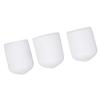 100PCS Screw End     White PVC Anti Aging Flexible Flame Retardant End Cover for