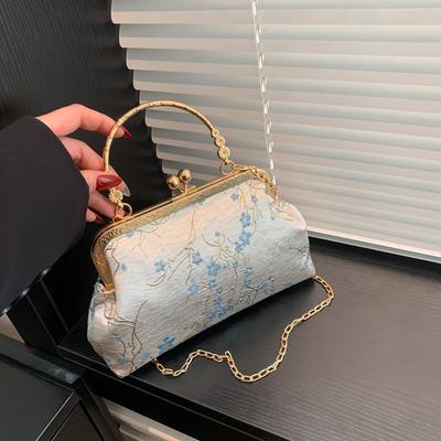 Temperament Sanfte Mode Handtasche Frühling Vielseitige Kette Umhängetasche Ausländischer Stil Kleine Quadratische Tasche
