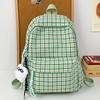 Children's Schoolbags Elementary School Students Junior High School Students Plaid Backpacks