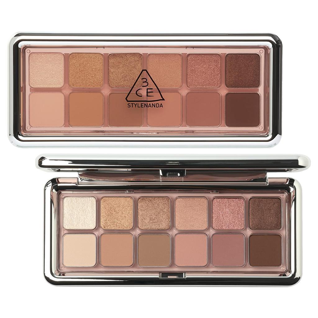 3CE New Take Eyeshadow Palette C Motion Frame Beige Rose, Korean Cosmetics, Matte Eyeshadow