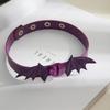 Women's Adjustable Demon Eye Wings Choker for Halloween Party