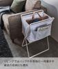 Yamazaki Tower Folding Laundry Basket, White, Approx. 46cm W X 35.5cm D X 70cm H (When In Use), 5661