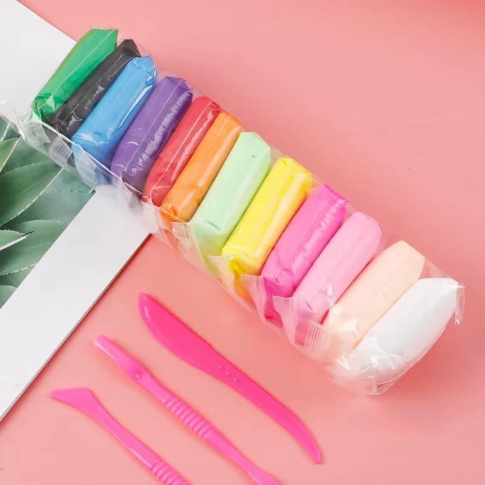 12/24/36pcs Ultra Light Handmade Rubber Clay Set Educational Slime DIY Toys  Kindergarten Children