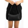 Women's Lined Zipper Closure Baguette Ring Handbag And Shoulder Bag