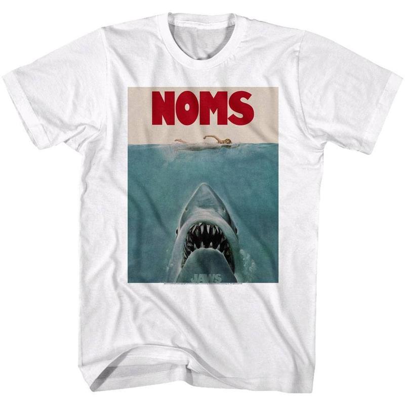 Jaws Shark NOMS Swimmer Unisex T-Shirt S